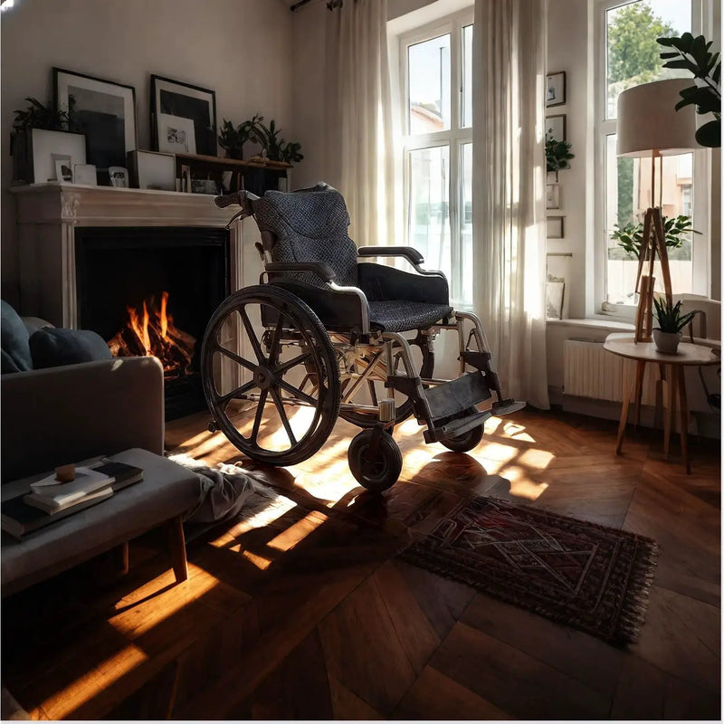 Heavy Duty Foldable Manual Wheelchair with Double X Force Support by HouseOfZazla