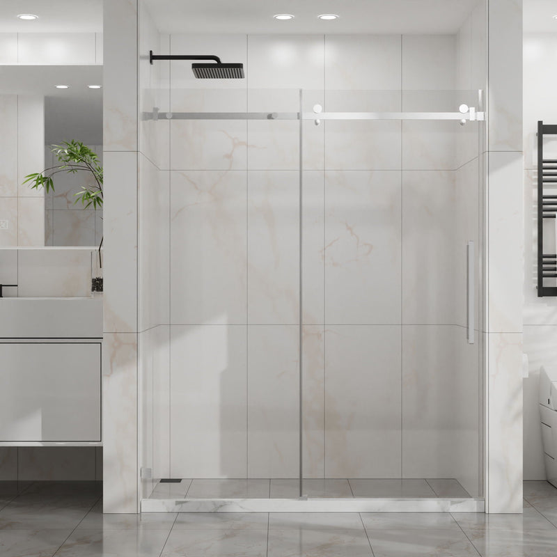 Frameless Tub Sliding Shower Door With Easy Clean Coating by HouseOfZazla