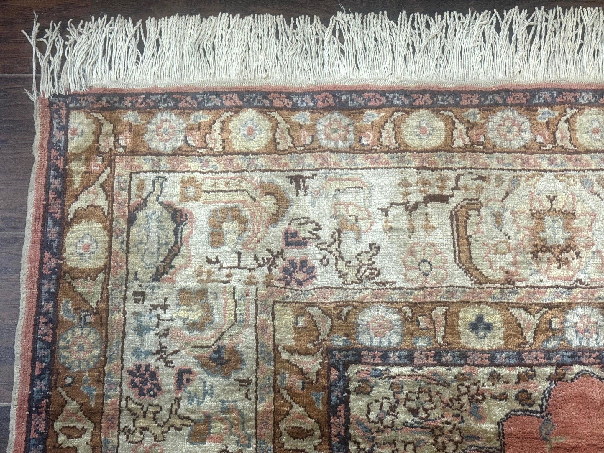 Silk Turkish Kayseri Rug 4x6, Haji Jalili Design, Vintage Rug by Jewel Rugs