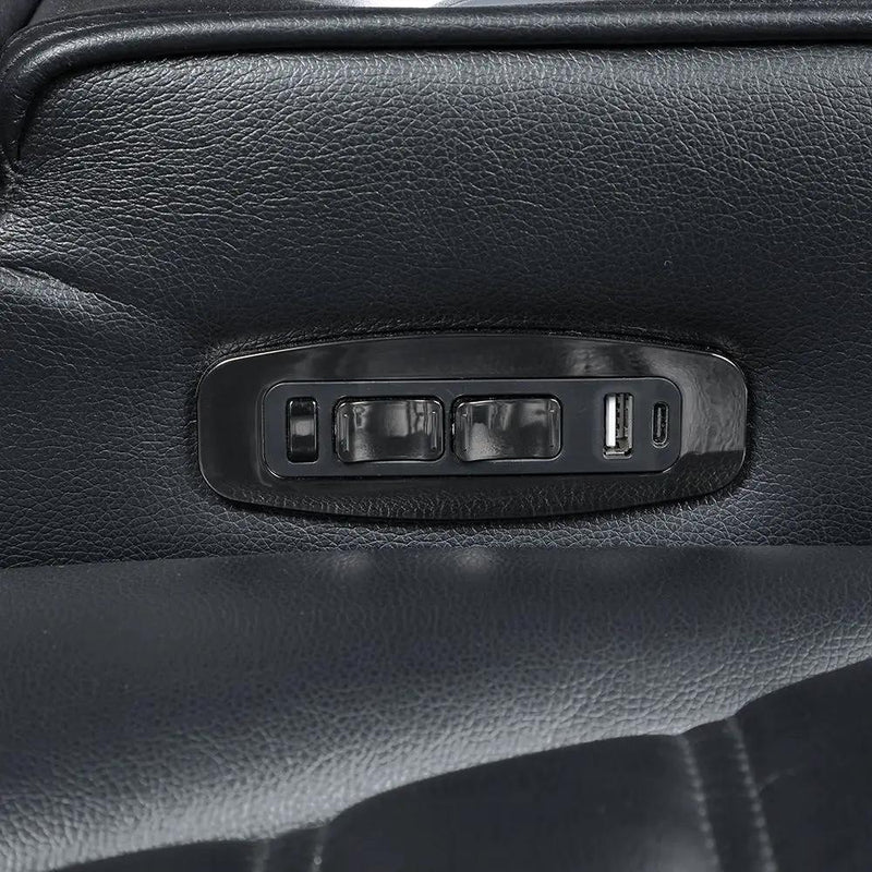 Ephron - Power Motion Recliner With Power Headrest & LED - Black by Unique Piece Furniture
