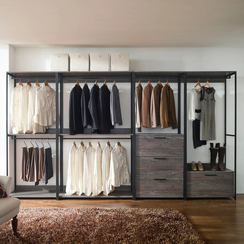 Monica - Modular Design Walk-In Closet System - Rustic by HouseOfZazla