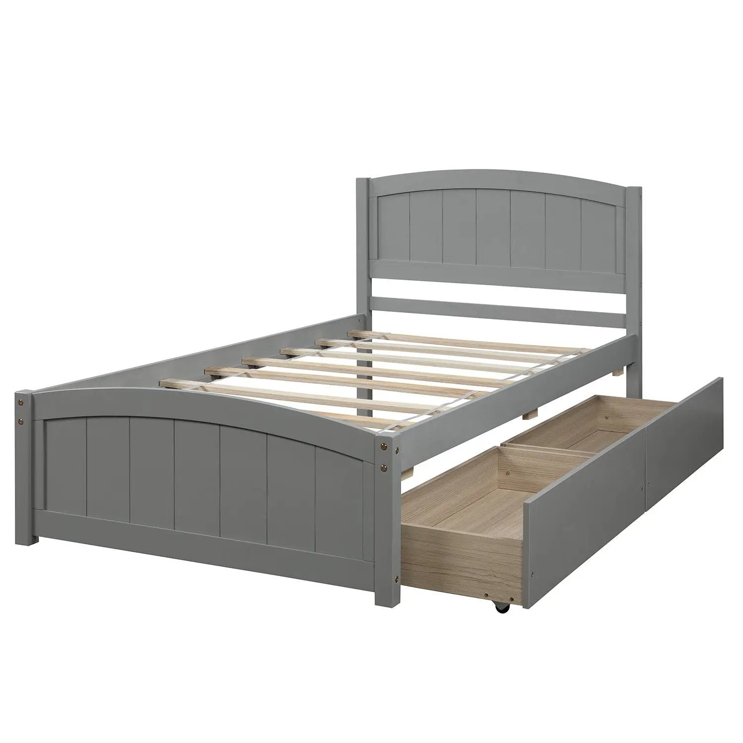 Platform Bed & Headboard, Footboard And Wood Slat Support by HouseOfZazla