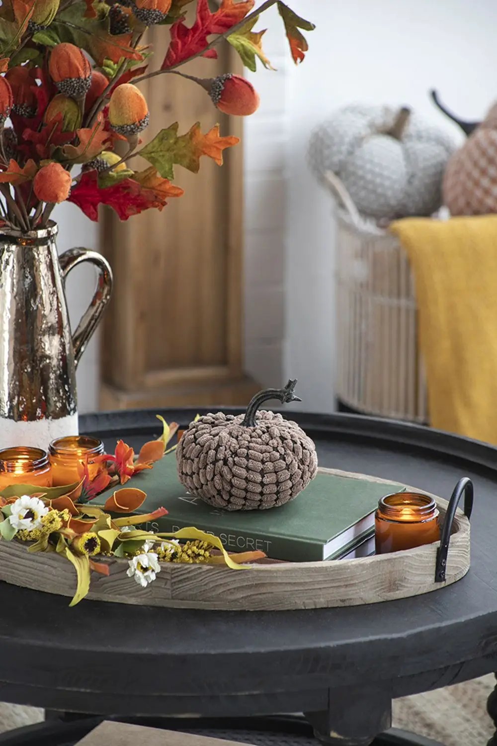 Weighted Pumpkin Ornament Decor For Holiday Harvest Festival Fall Festival & Thanksgiving by Unique Piece Furniture