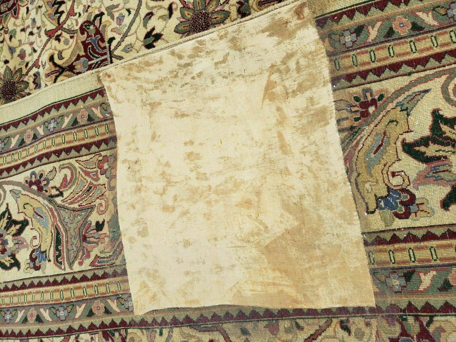 12' X 18' One-of-a-Kind Indian Agra Hand-Knotted Wool Rug Handmade Organic Dyes by Jewel Rugs