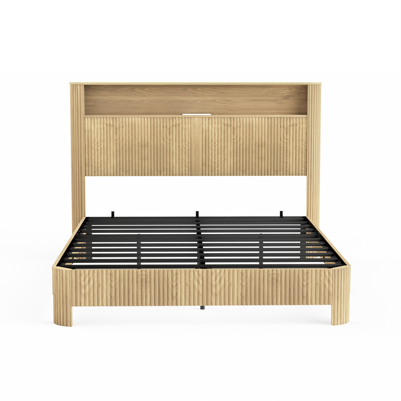 Queen Size Bed Frame With Storage Headboard by HouseOfZazla