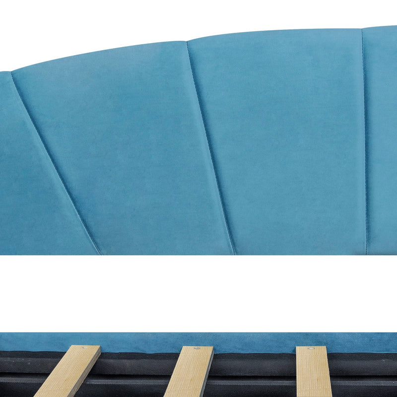Upholstered Daybed With Two Drawers And Wood Slat by HouseOfZazla
