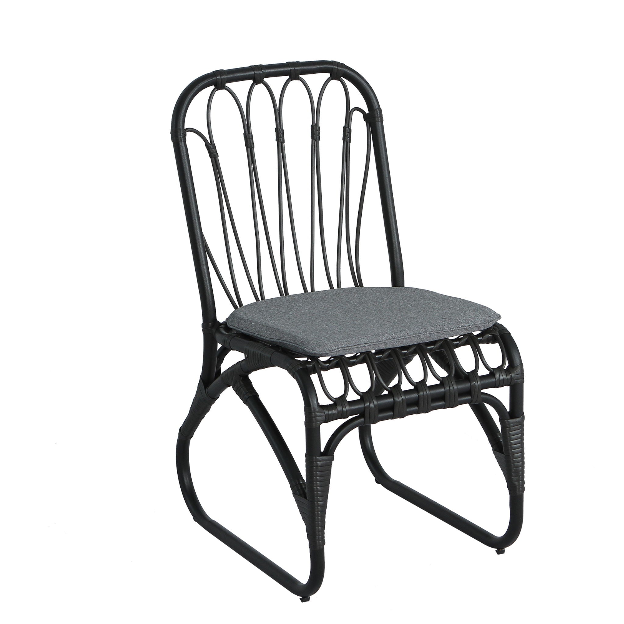 Outdoor Wicker Dining Chairs With Washable Cushions (Set of 2) by HouseOfZazla