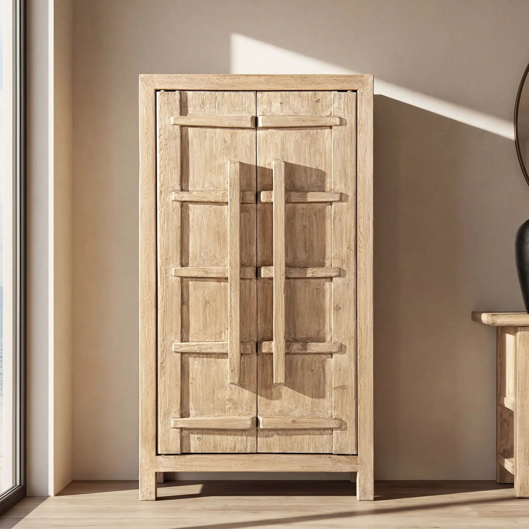 Rowan - Storage Cabinet With Double Doors - Natural by HouseOfZazla