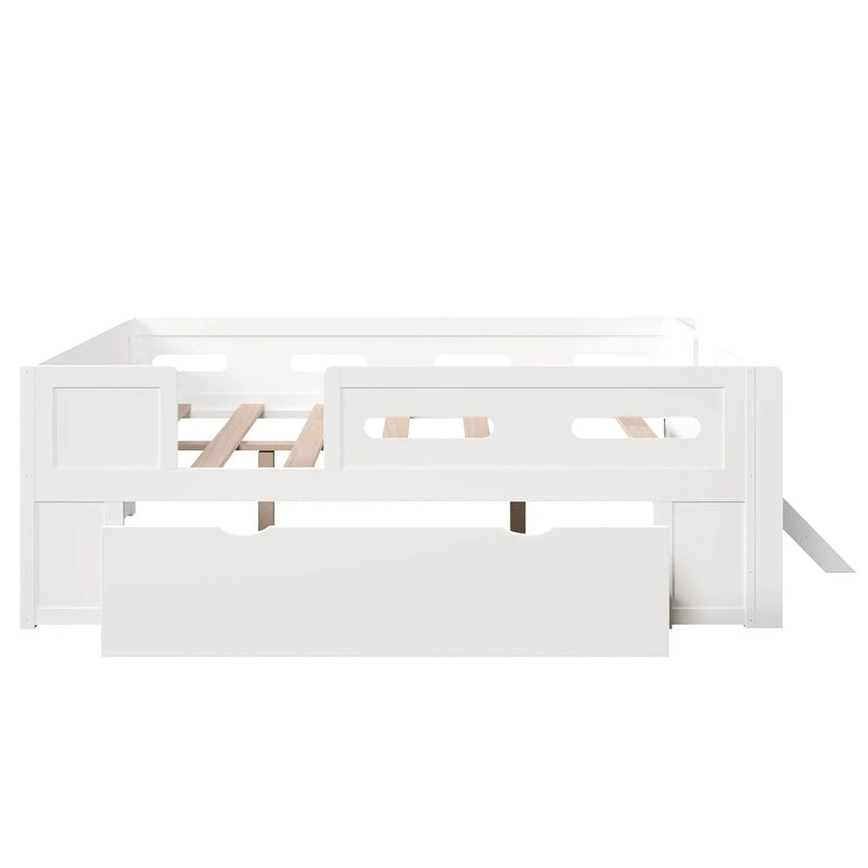 Platform Bed With Guardrail And Drawer by HouseOfZazla