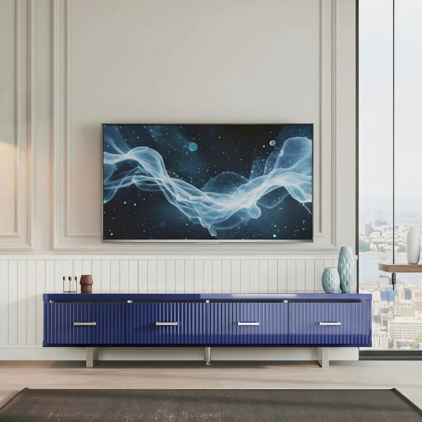 TV Stand With Slatted Drawers by HouseOfZazla