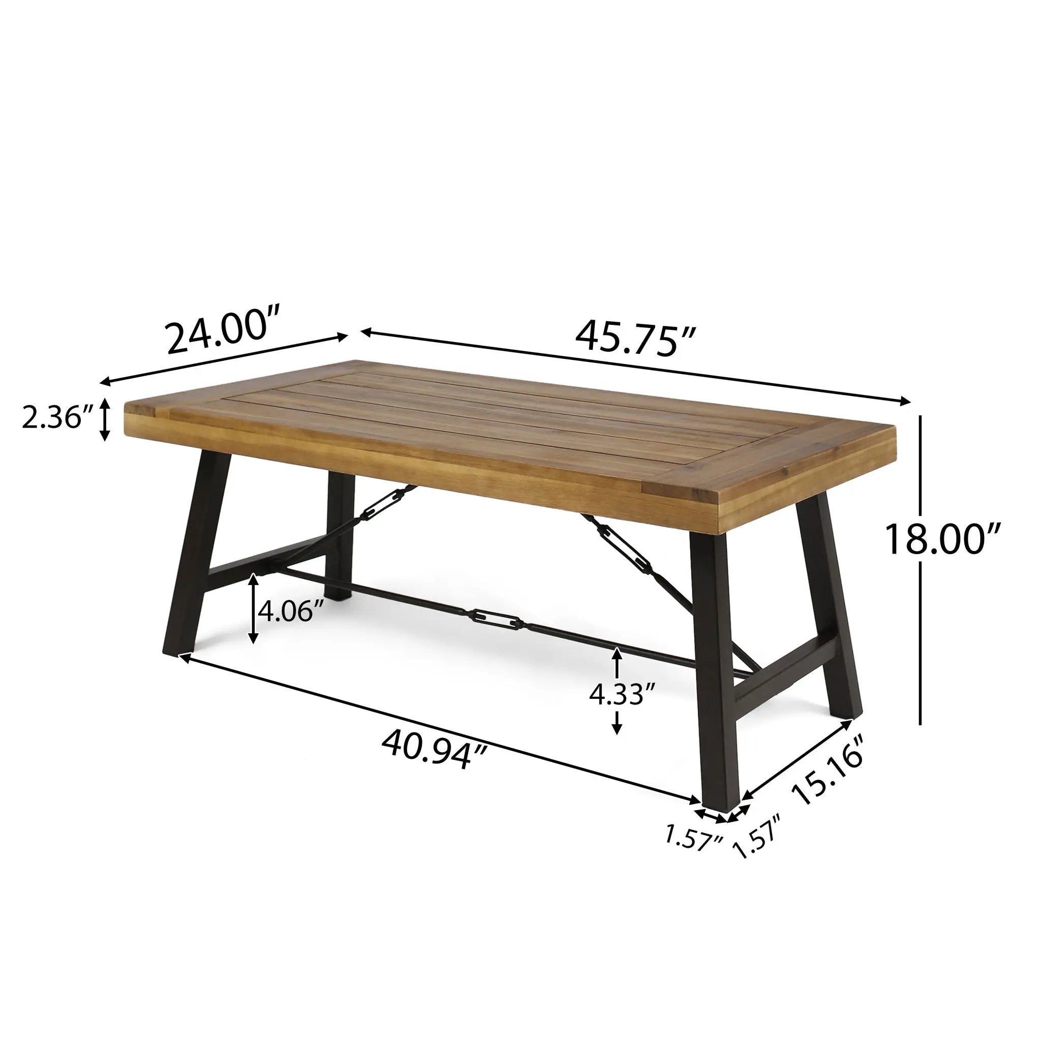 Outdoor Coffee Table - Teak by HouseOfZazla