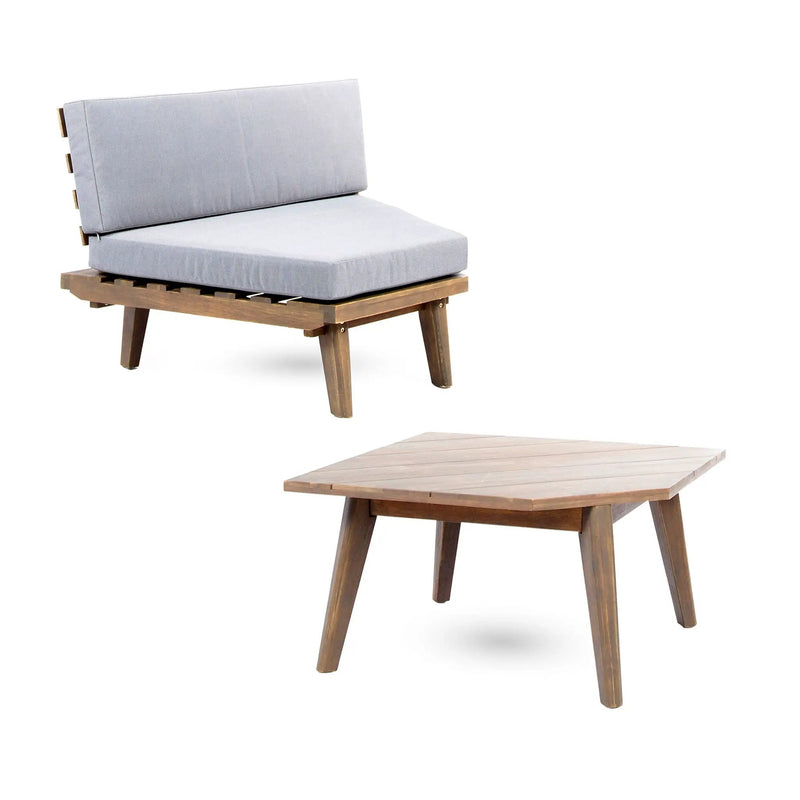 Hillcrest Sofa Corner and Table Set by HouseOfZazla