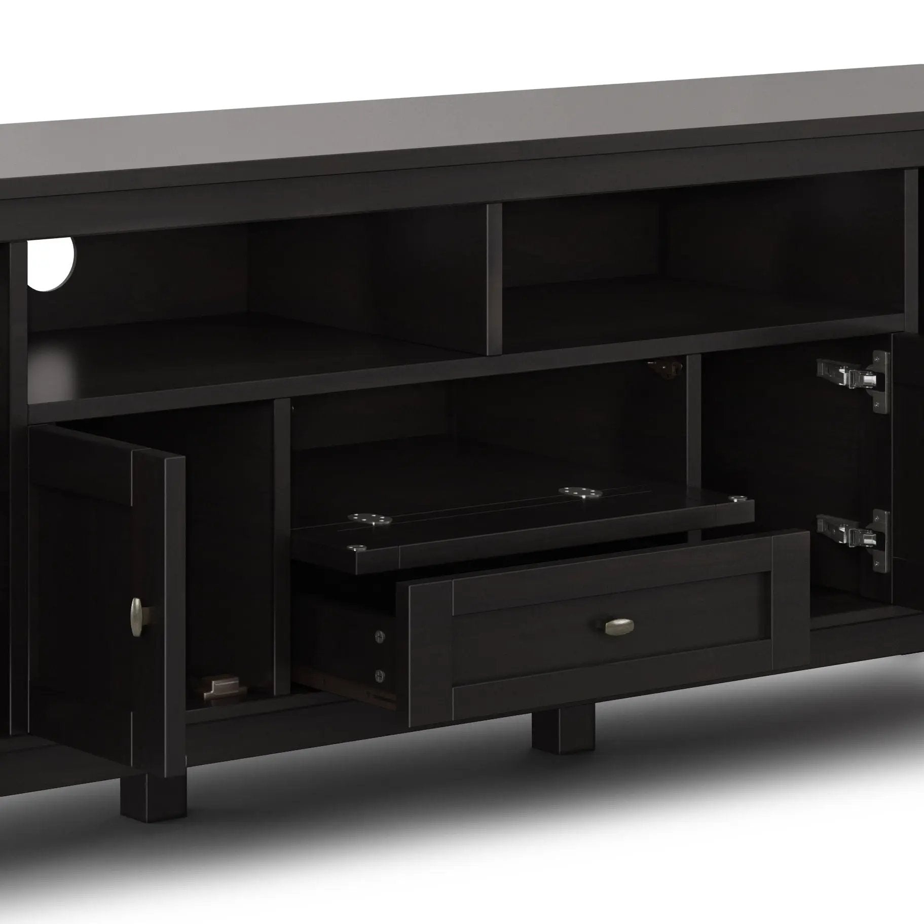 Warm Shaker - TV Media Stand - Hickory Brown by Unique Piece Furniture
