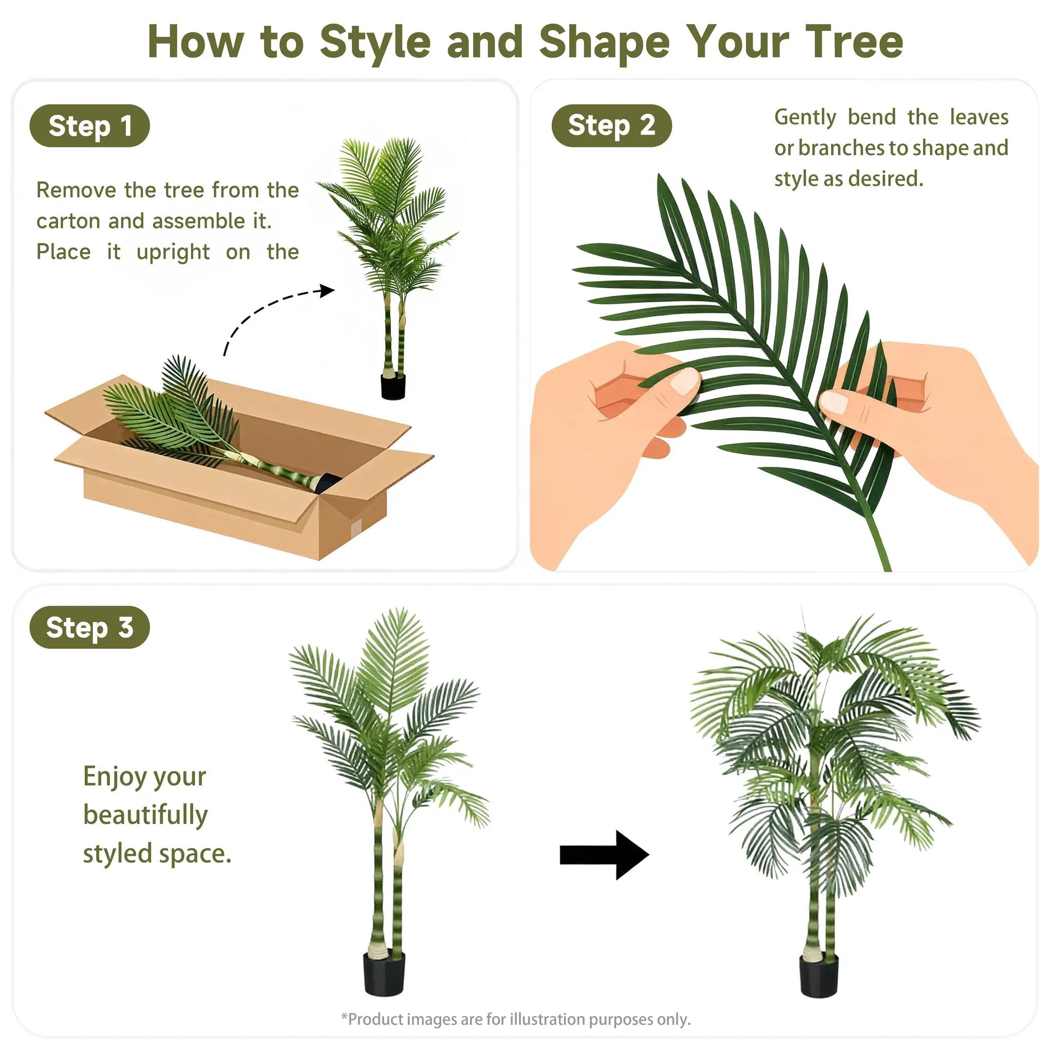 6FT Artificial Palm Tree with Realistic Detail by HouseOfZazla