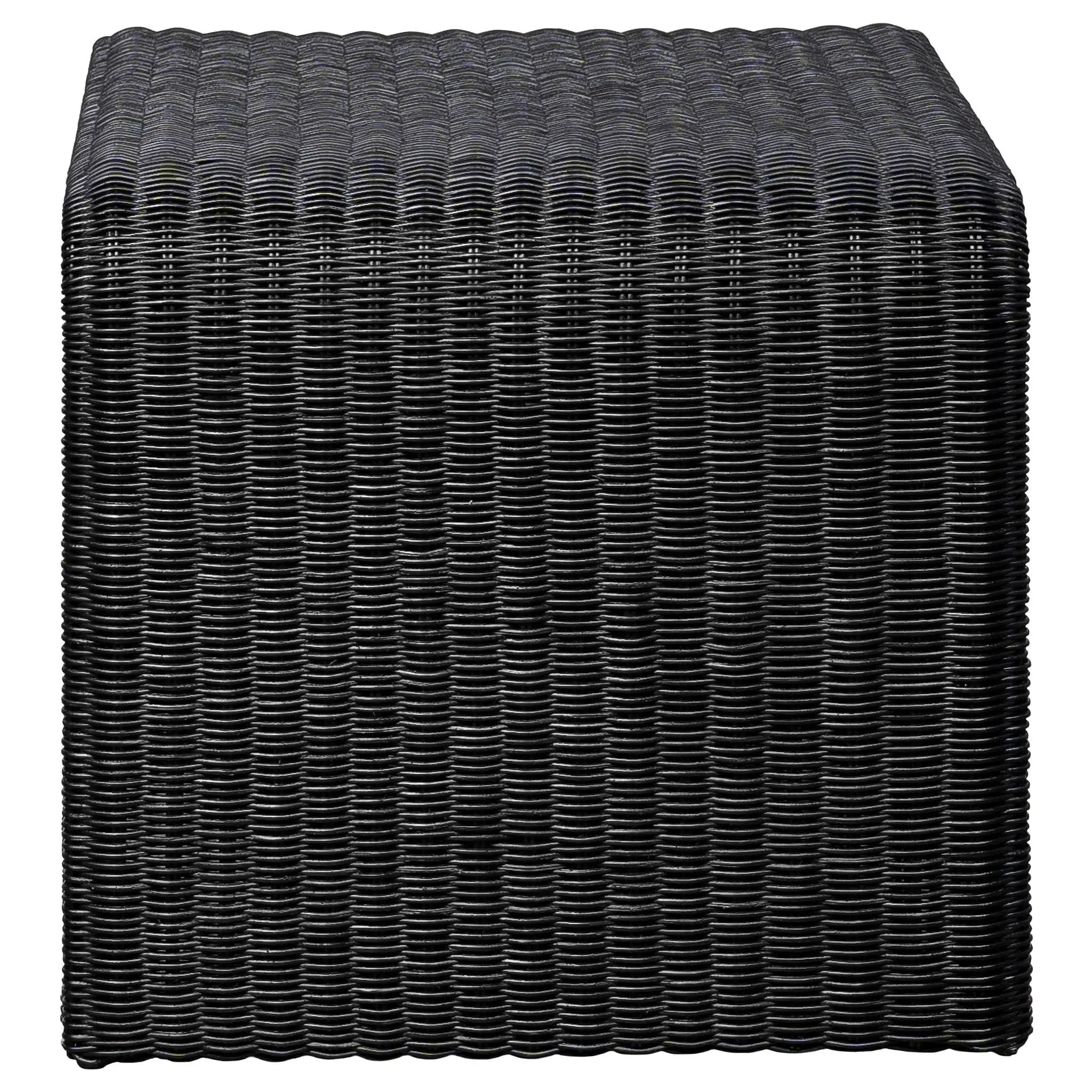 Cahya 3-piece Rattan Coffee and End Table Set Black by Unique Piece Furniture