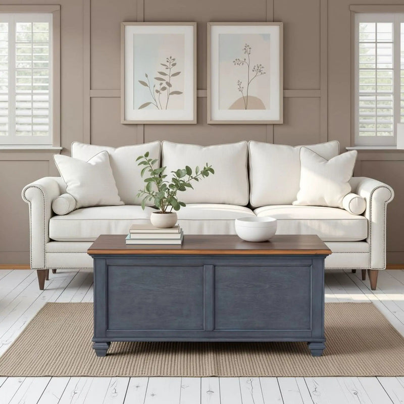Lift-Top Coffee Table - Blue by Unique Piece Furniture