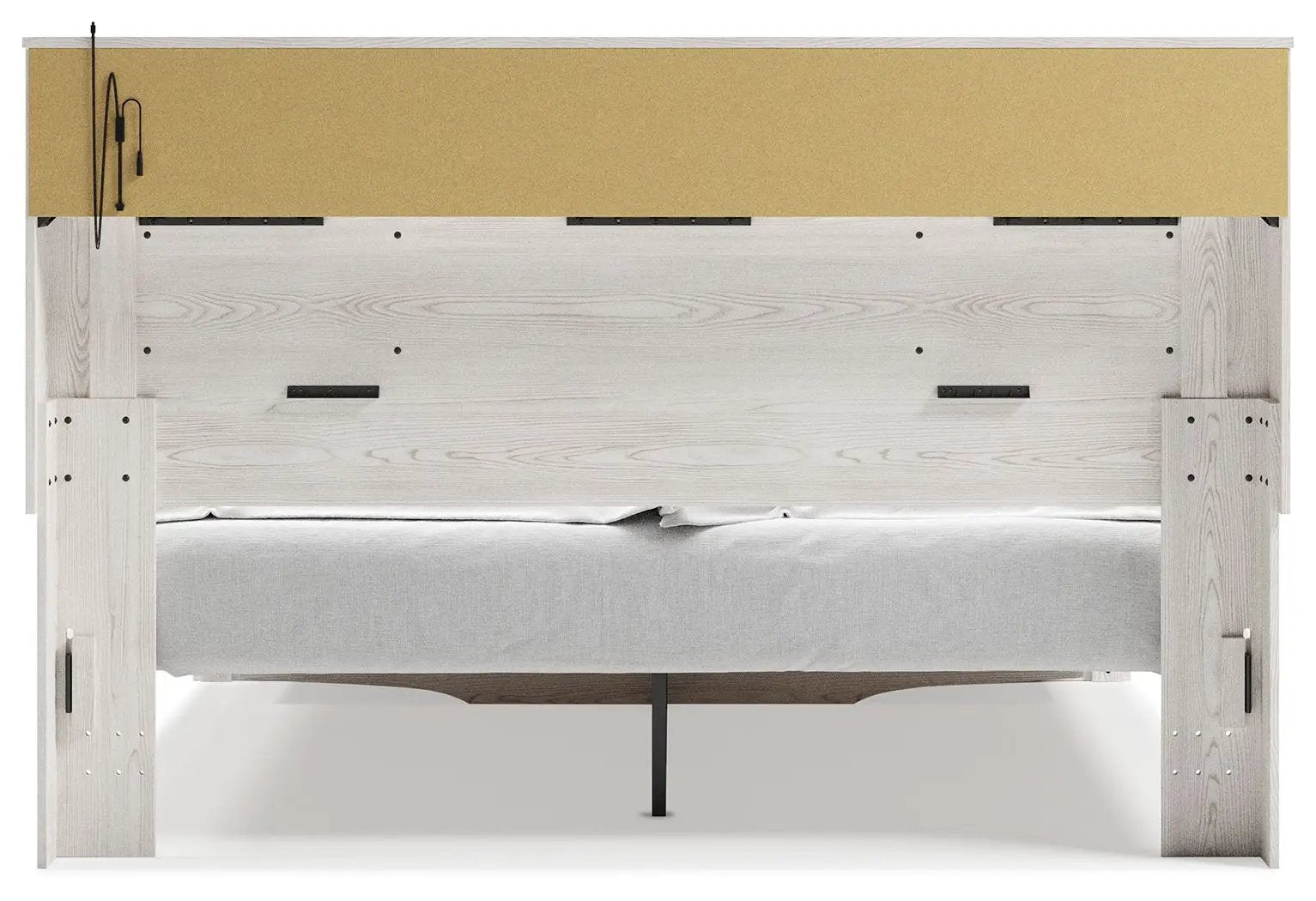 Altyra - King Upholstered Bookcase Bed With Storage - White by Unique Piece Furniture