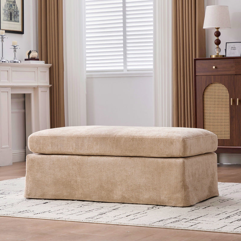Ottoman Foot Stool With Metal Legs by HouseOfZazla