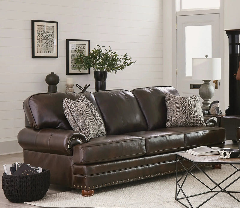 Roberto - Leather Sofa - Cocoa by Unique Piece Furniture