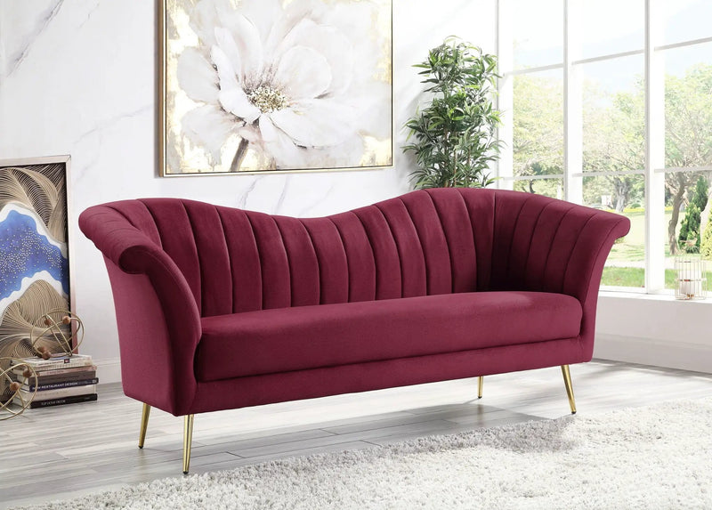 Callista - Sofa - Red Velvet by Unique Piece Furniture