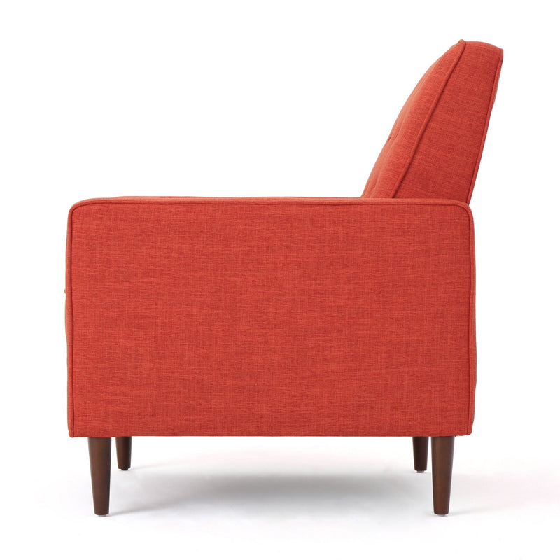 Mid-Century Modern Recliner With Button Tufted Waffle Stitch by HouseOfZazla