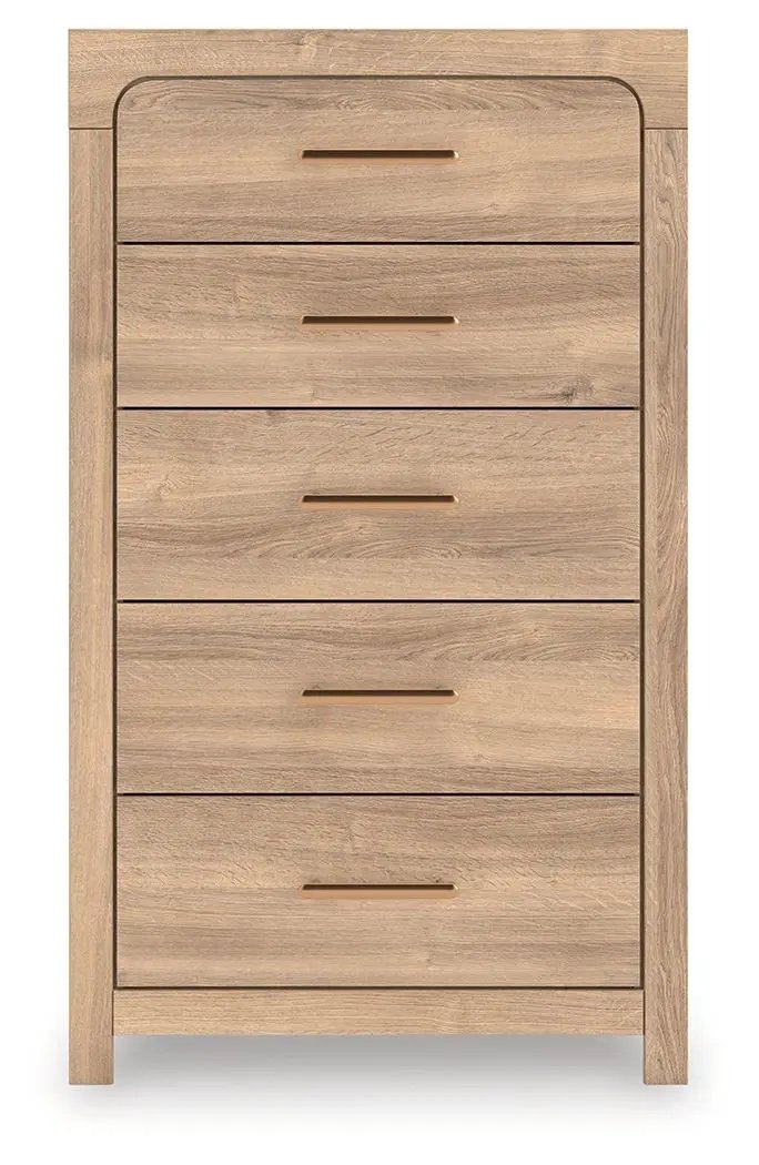 Kinlanni - Five Drawer Chest - Tan by Unique Piece Furniture