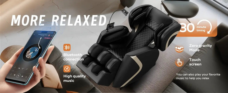 Massage Chair Recliner with Zero Gravity and Full Body Air Pressure by HouseOfZazla