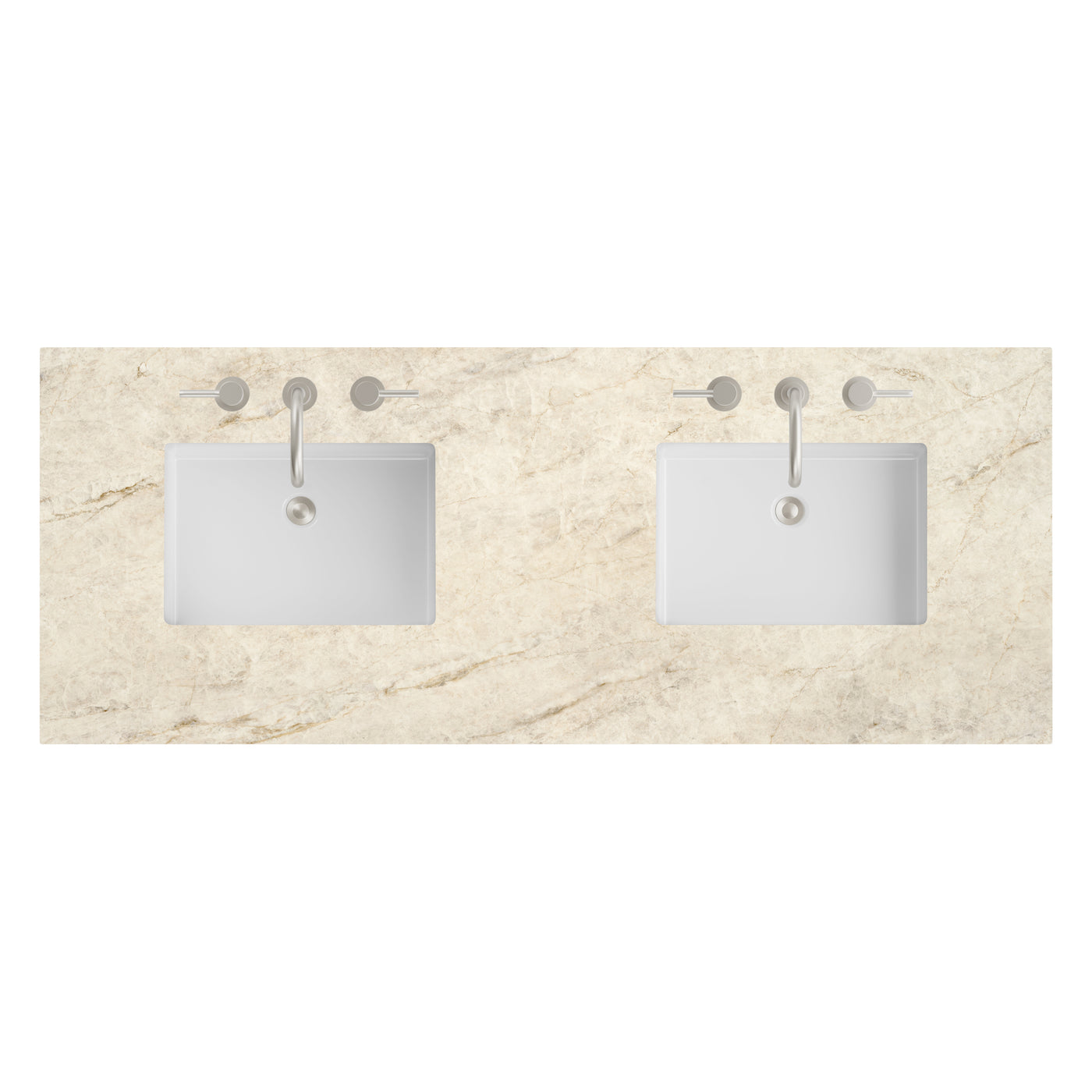 James Martin 60" Double Vanity Top with Tajnar (2 Sinks) countertop