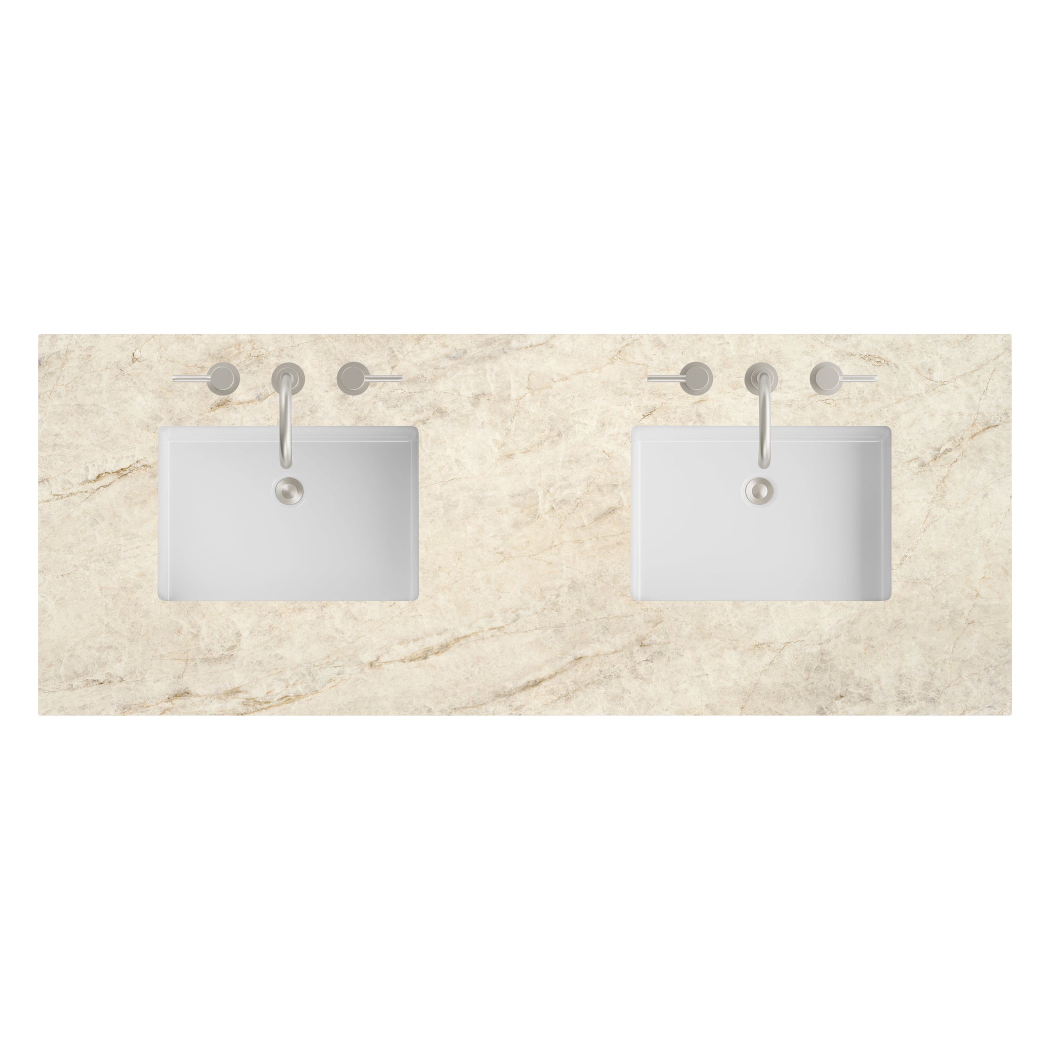 James Martin 60" Double Vanity Top with Tajnar (2 Sinks) countertop