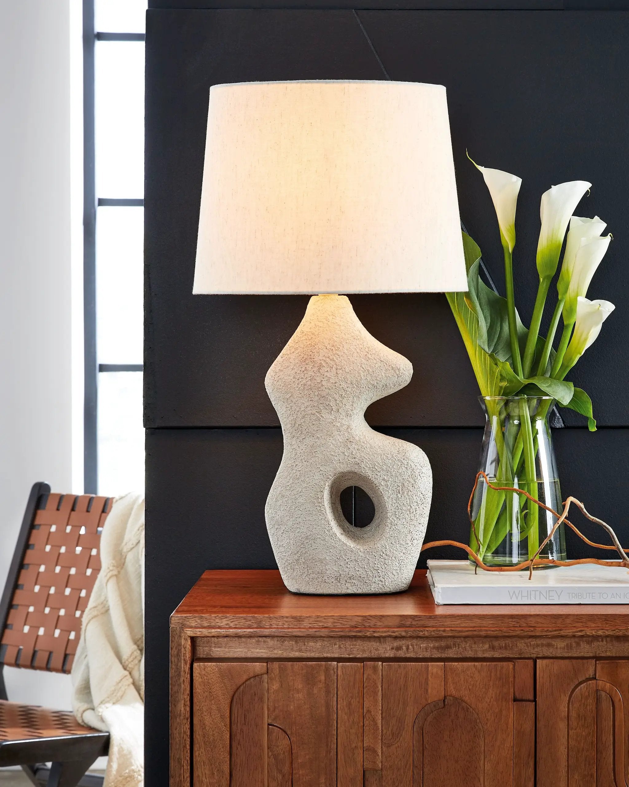 Chadrich - Paper Table Lamp (Set of 2) - Antique Beige by Unique Piece Furniture
