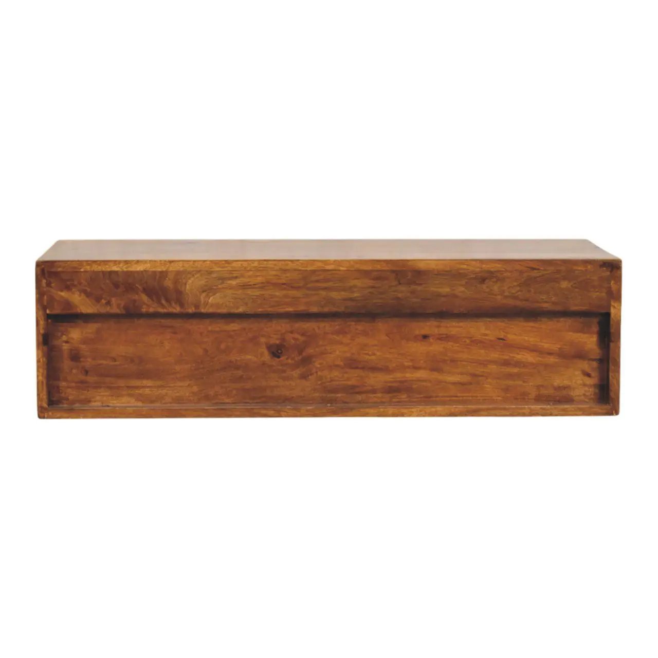 Lunar - 2 Drawer Wall Mounted Media Unit - Brown by HouseOfZazla