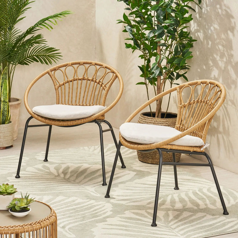 Banya Chair Set of 2 - Light Brown by HouseOfZazla