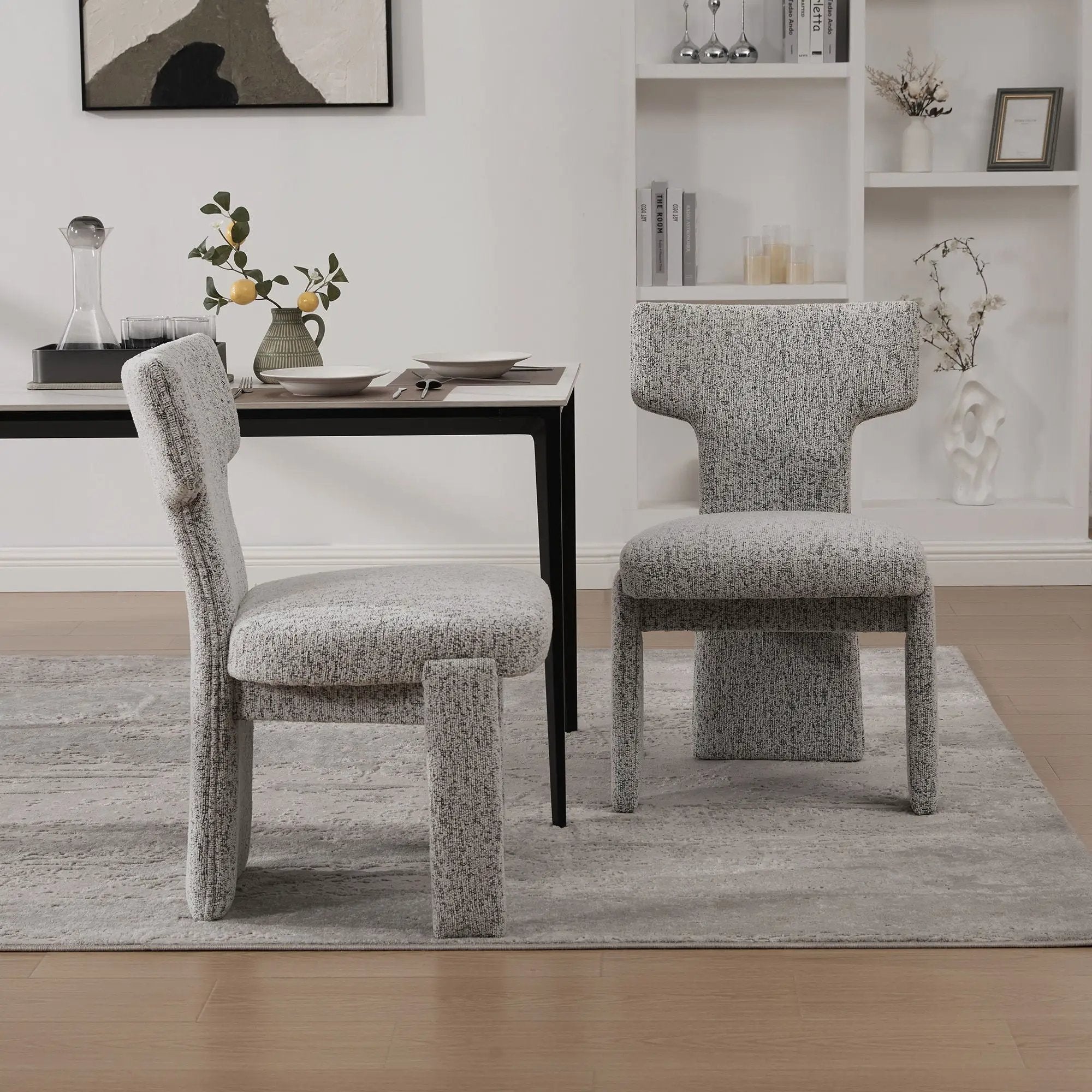 Armless Curved Back Accent Chairs by HouseOfZazla