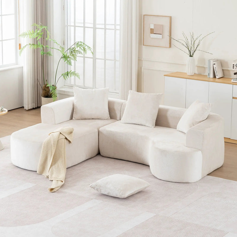 Modular Sectional Sofa With L Shape Chaise With Deep Seat by HouseOfZazla