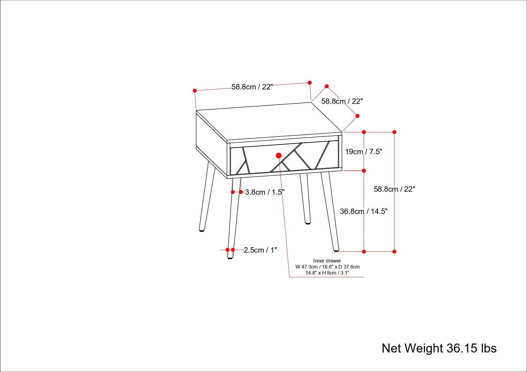 Jager - Side Table - Natural by HouseOfZazla