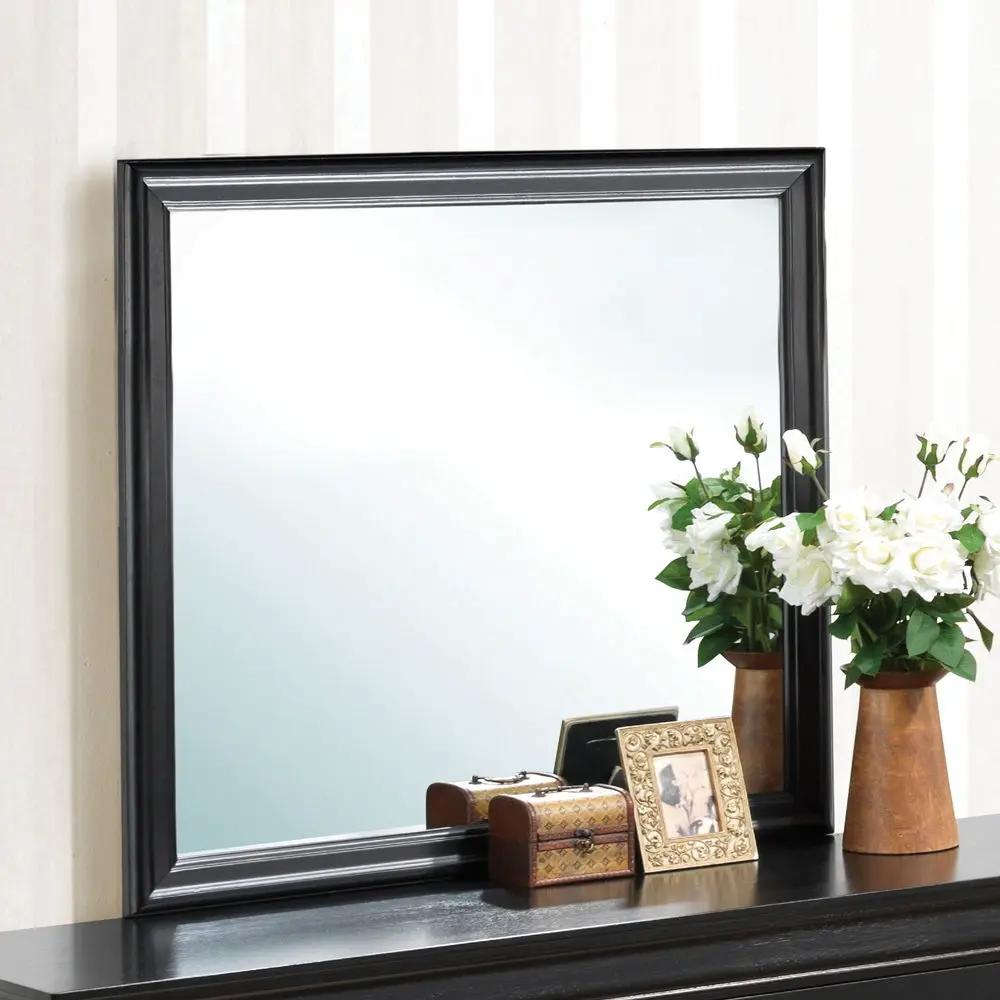 Elegant Wall Mirror - Black by HouseOfZazla
