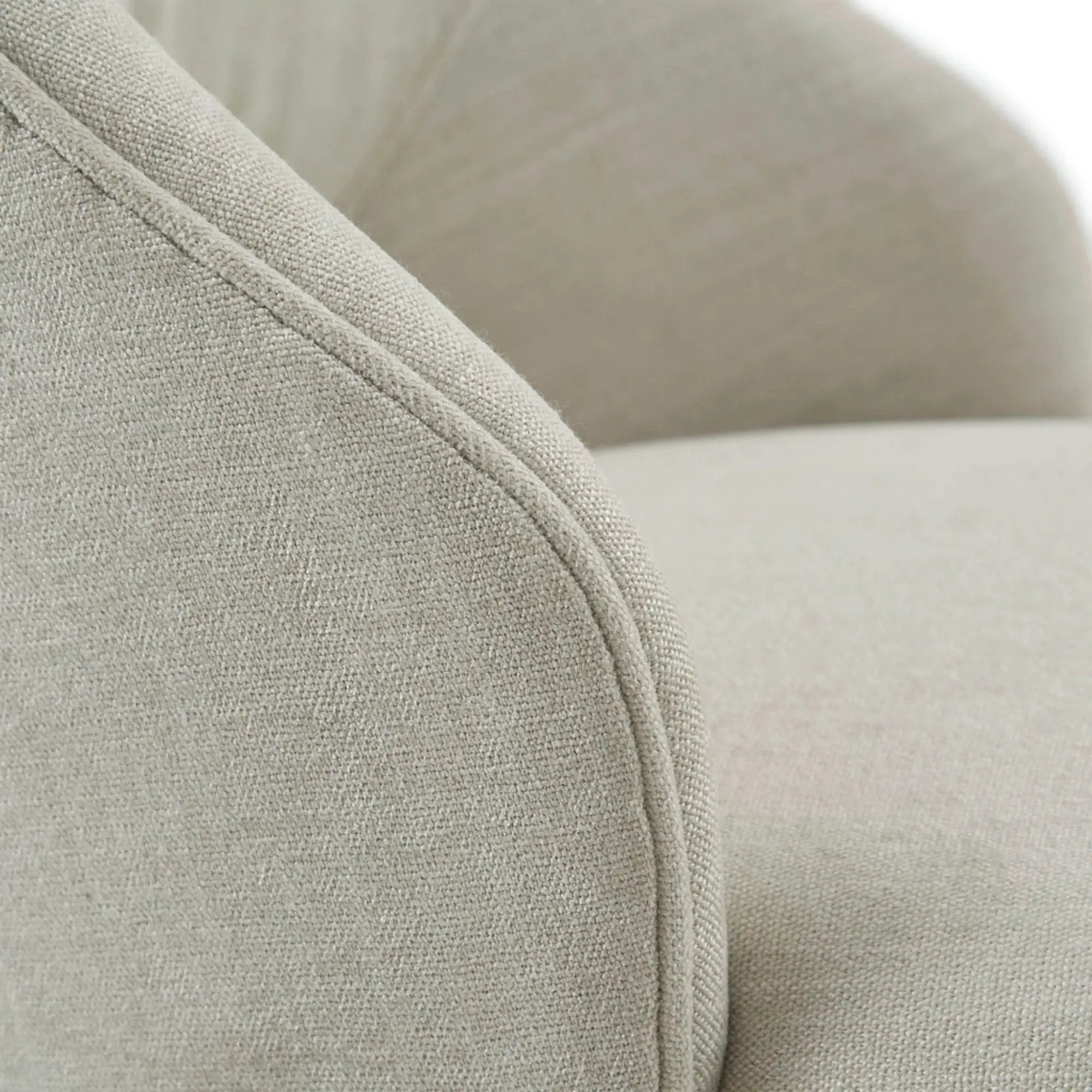 Counter Stool With Swivel Seat, Upholstery And Solid Wood Legs - Cream by HouseOfZazla