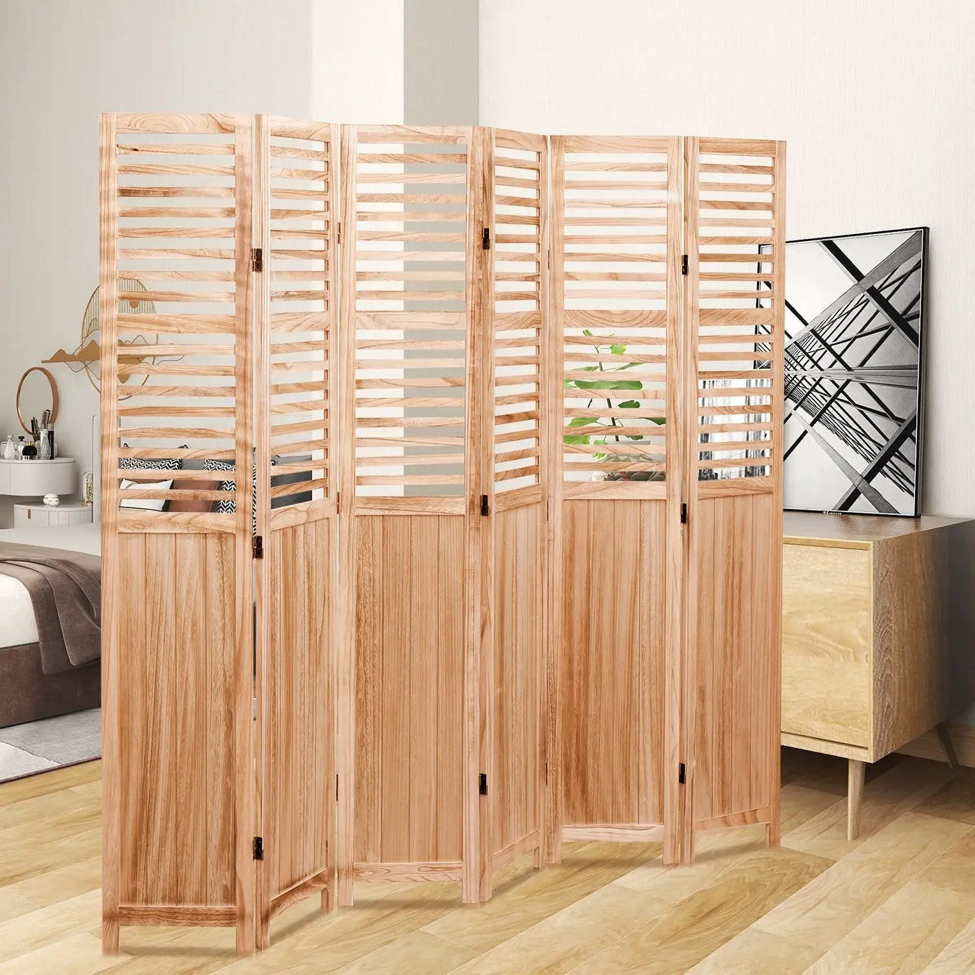 Expertly Designed Panel Folding Room Divider by HouseOfZazla