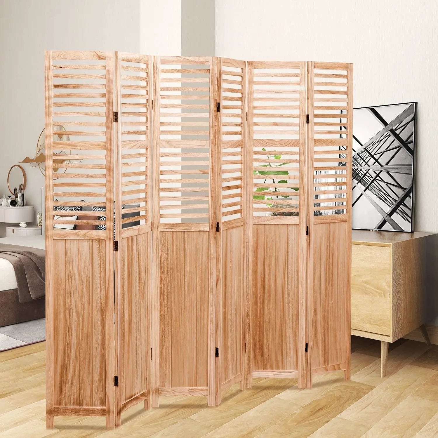 Expertly Designed Panel Folding Room Divider by HouseOfZazla