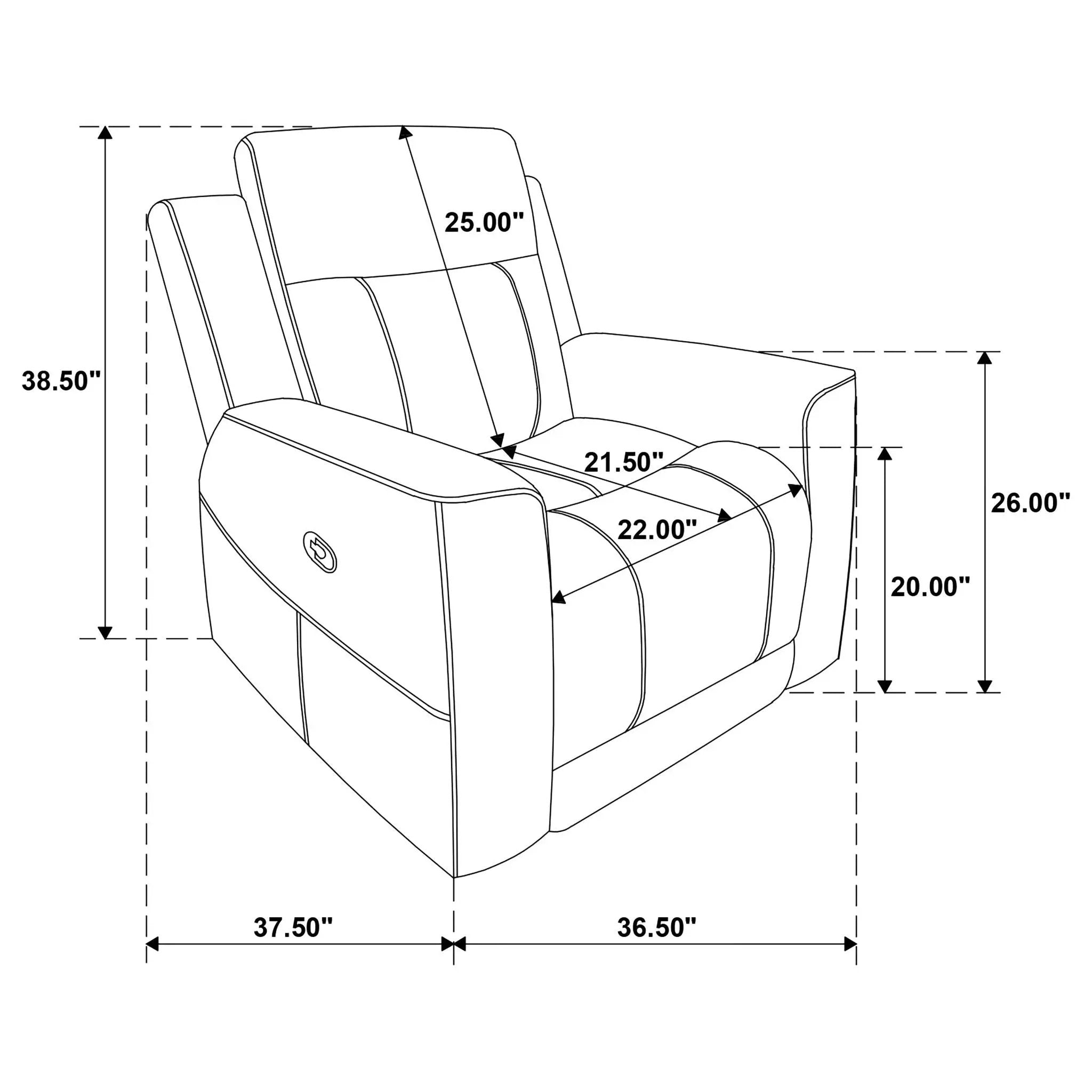 Slater - Upholstered Recliner Chair With Manual Recline - Taupe by Unique Piece Furniture