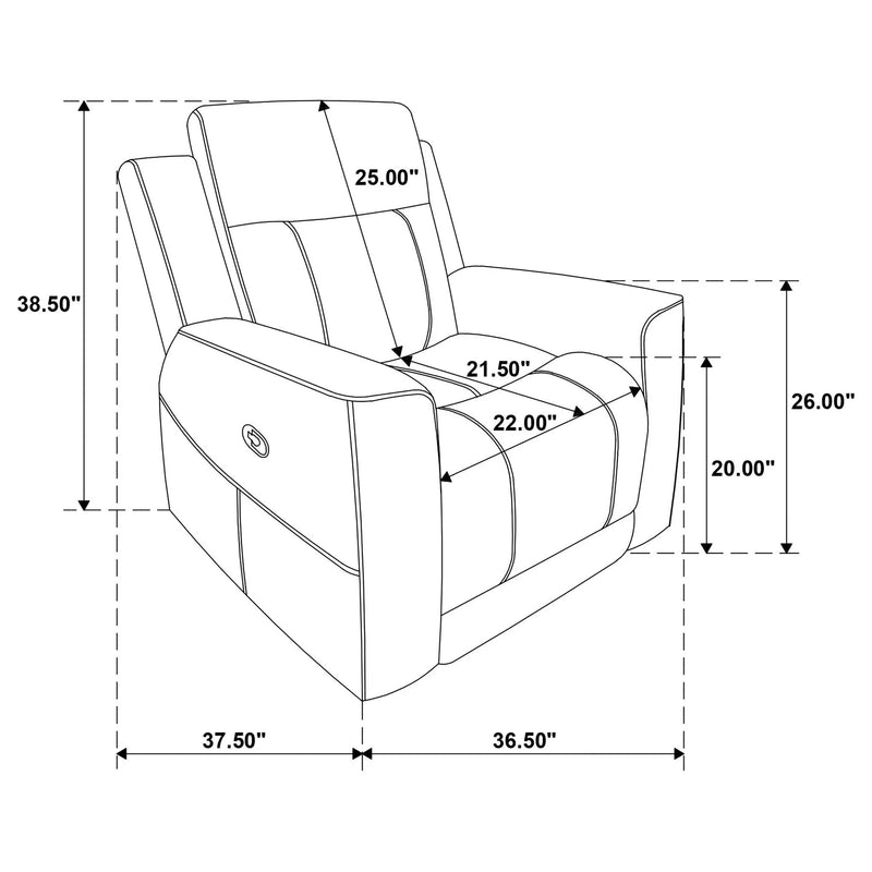 Slater - Upholstered Recliner Chair With Manual Recline - Taupe by Unique Piece Furniture
