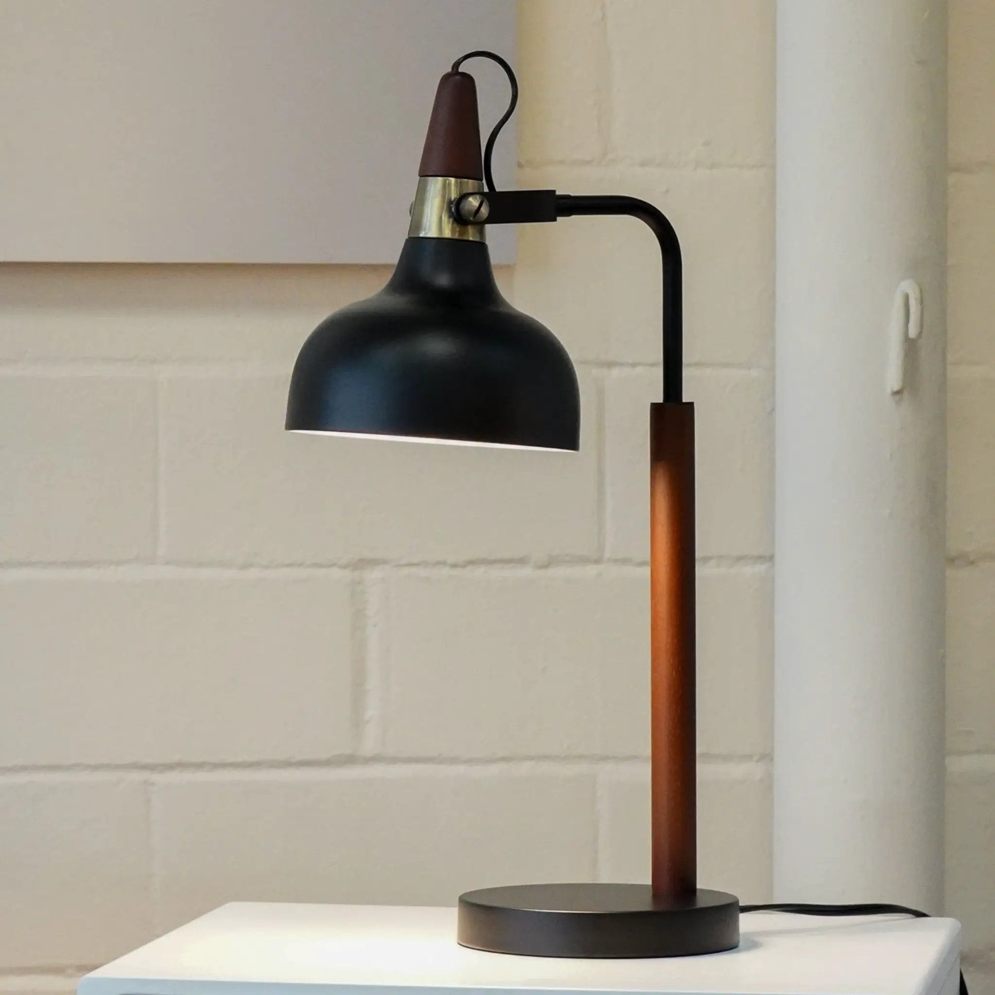 Glowlite - Table Lamp With Cone Shade - Black by HouseOfZazla