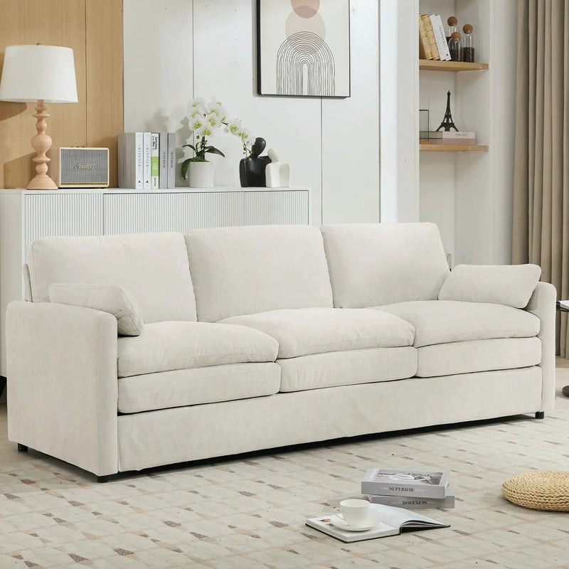 Cozy Upholstered 3 Seater Sofa Cushion For Living Room by HouseOfZazla