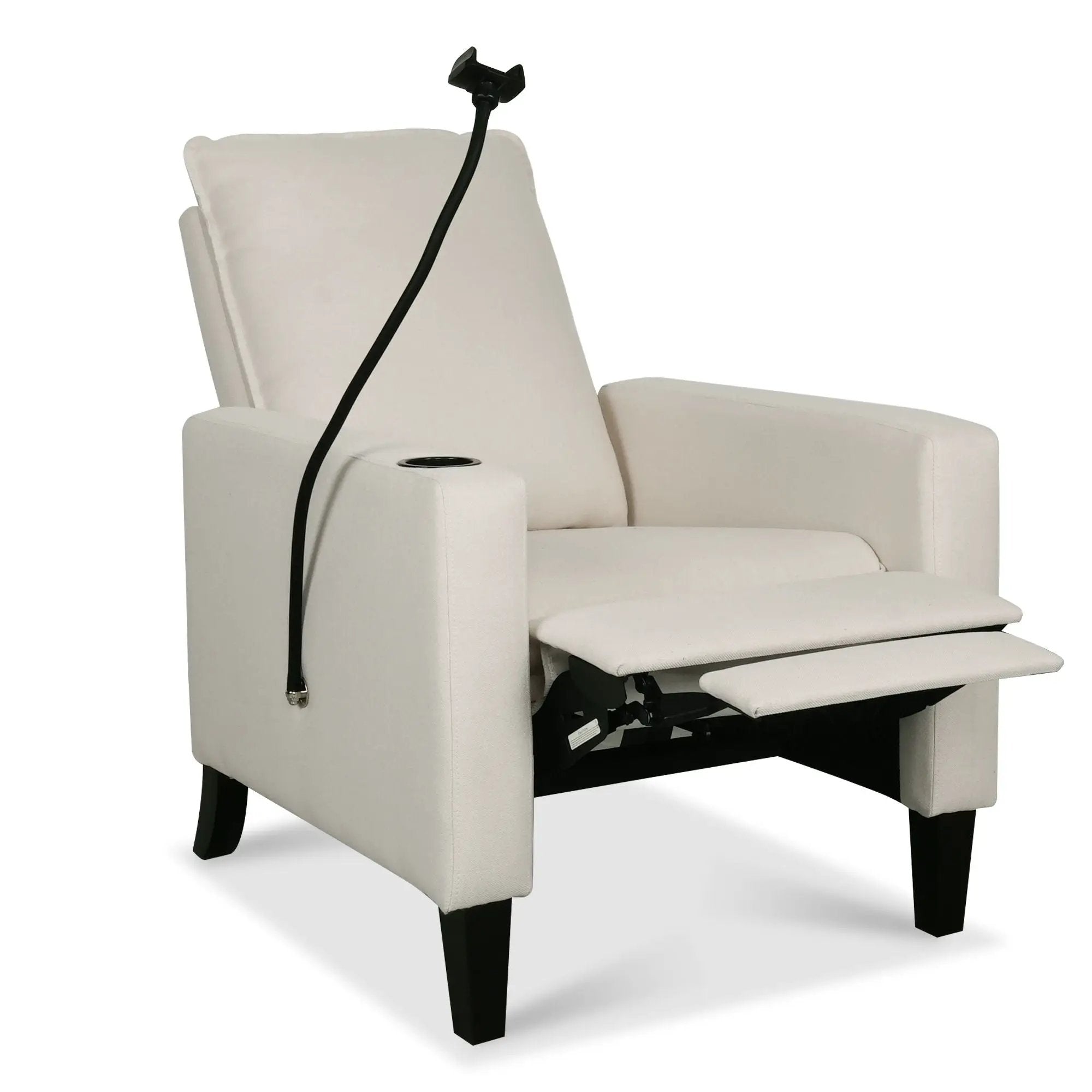 Recliner Chairs For Adults, Adjustable Recliner Sofa With Mobile Phone Holder & Cup Holder, Modern Reclining Chairs Fabric Push Back Recliner Chairs For Living Room, Bedroom by HouseOfZazla