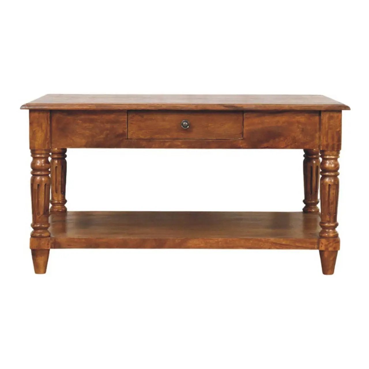 Turned Legs Drawer Table by Unique Piece Furniture