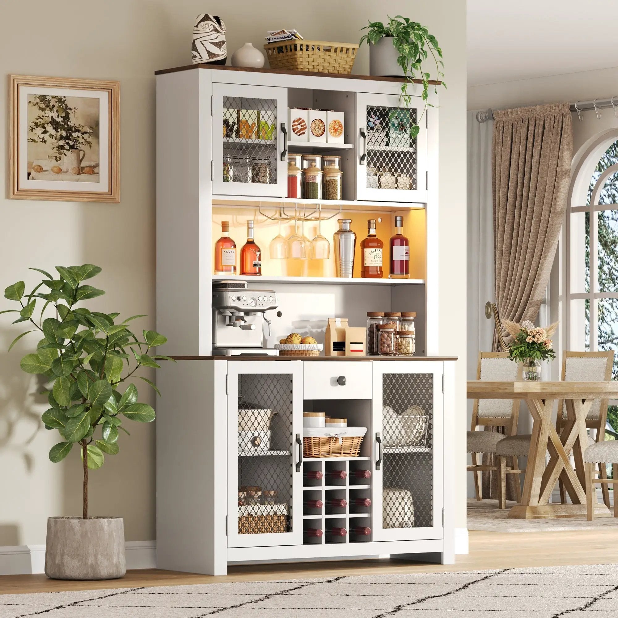 70.9" Kitchen Pantry Storage Cabinet by HouseOfZazla