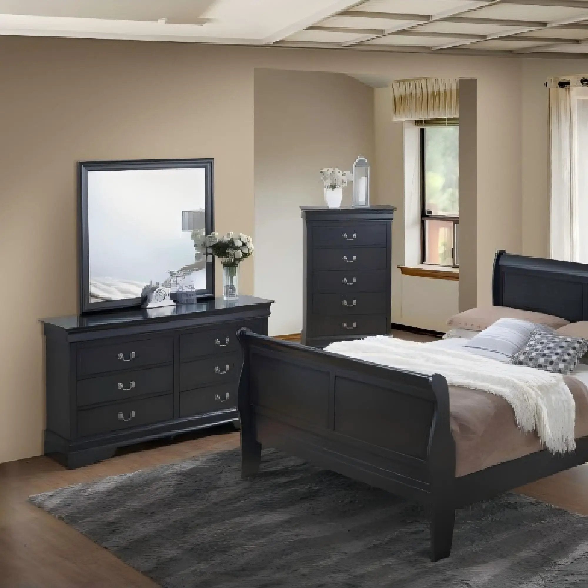 Elegant Dresser - Black by Unique Piece Furniture