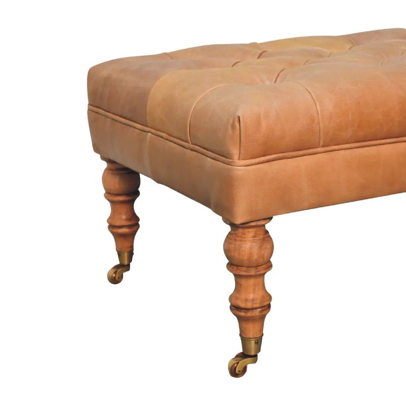 Buffalo - Ottoman With Castor Legs by HouseOfZazla