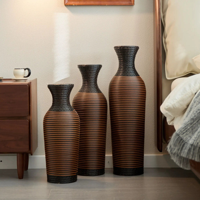 Classic And Neat Floor Vase, High Independent Flower Stand (Set of 3) by HouseOfZazla