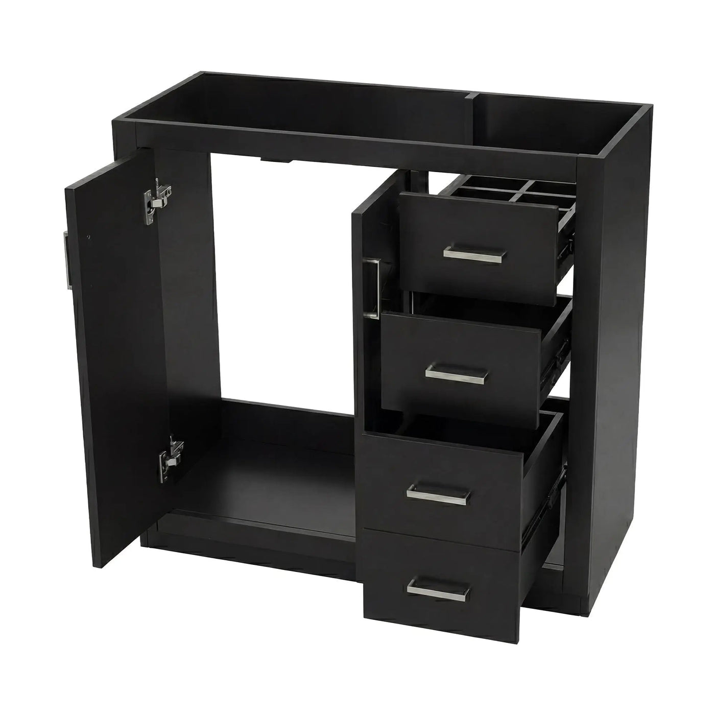 Retro Style Bathroom Vanity, 3 Drawers & Soft Closing Doors by HouseOfZazla